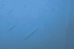 mittelblau - Antikglas mundgeblasen